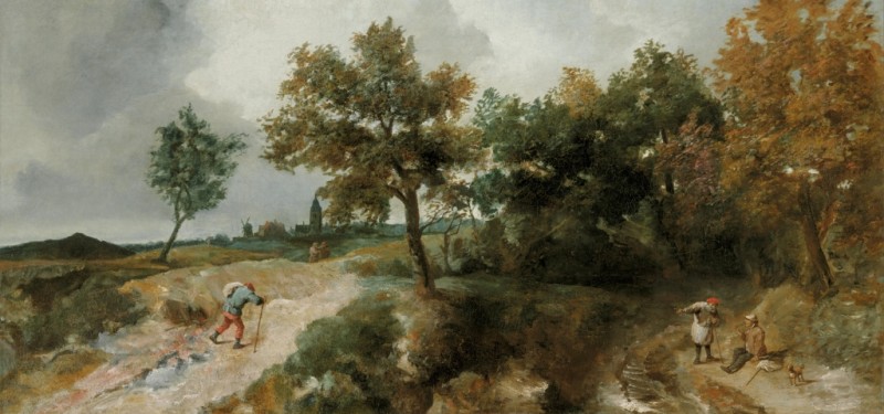Hilly Landscape with Resting Peasants, n.d. | Jan Lievens