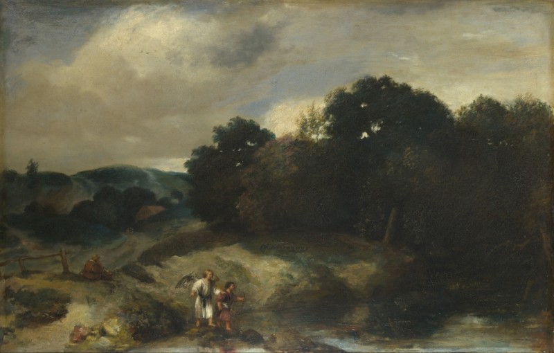 Jan Lievens | A Landscape with Tobias and the Angel, c.1640/44 A Landscape with Tobias and the Angel, c.1640/44 | Jan Lievens