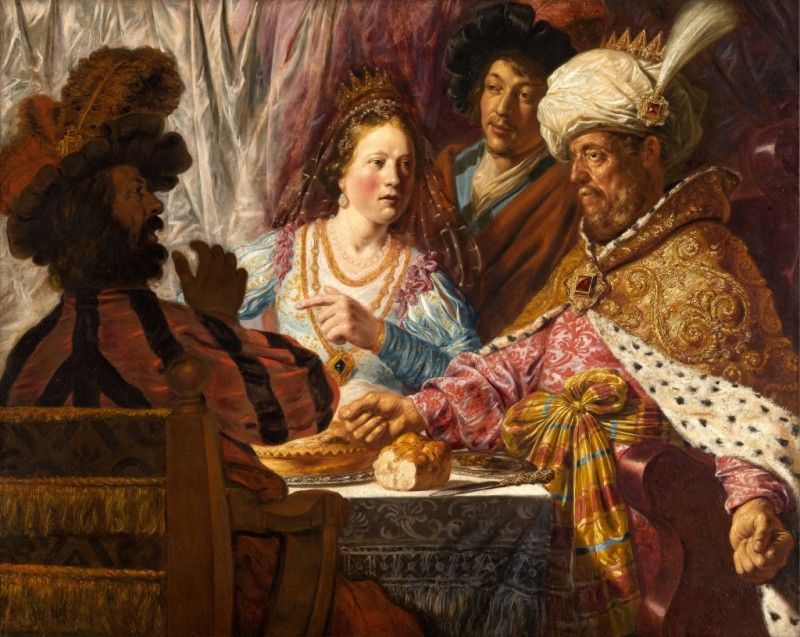 Jan Lievens | The Feast of Esther, 1625 The Feast of Esther, 1625 | Jan Lievens