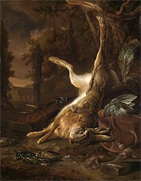 Still Life with Dead Hare, c.1682/83 by Jan Weenix | Painting Reproduction