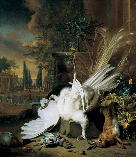 The White Peacock, 1692 | Jan Weenix | Gemälde Reproduktion