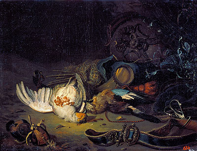 Still Life with Dead Birds, undated | Jan Weenix | Painting Reproduction