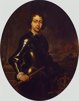 Porträt von Peter I. | Jan Weenix | Gemälde Reproduktion