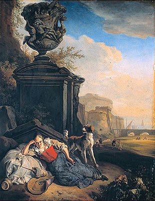 Sleeping ... | Jan Weenix | Painting Reproduction
