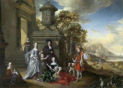 A Family ... | Jan Weenix | Painting Reproduction