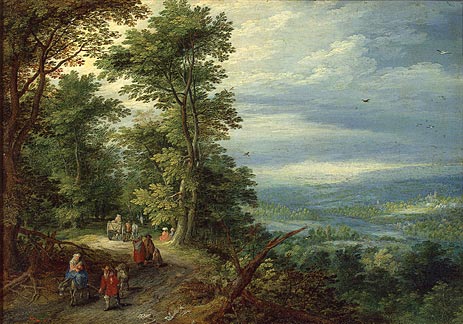 Edge of the Forest (The Flight into Egypt), 1610 | Jan Bruegel the Elder | Painting Reproduction
