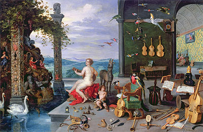 Allegory of Music, Undated | Jan Bruegel the Elder | Painting Reproduction