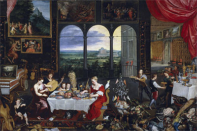 Taste, Hearing and Touch, c.1620 | Jan Bruegel the Elder | Painting Reproduction