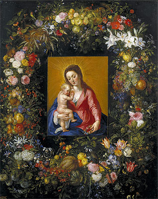 Garland with the Virgin and Child, c.1621 | Jan Bruegel the Elder