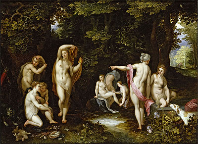 Diana und Aktäon | Jan Bruegel the Elder | Gemälde Reproduktion