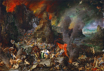 Aeneas and the Sibyl in Hades, a.1600 | Jan Bruegel the Elder | Painting Reproduction