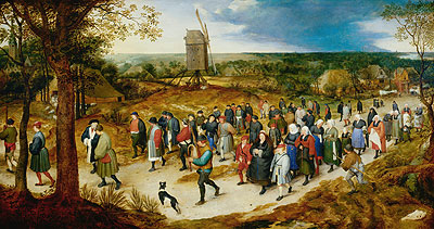 Wedding Procession to the Church, n.d. | Jan Bruegel the Elder | Painting Reproduction