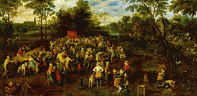 Wedding Banquet, 1623 | Jan Bruegel the Elder | Painting Reproduction