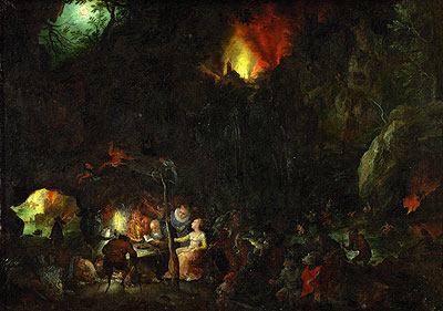 Die Versuchung des heiligen Antonius | Jan Bruegel the Elder | Gemälde Reproduktion