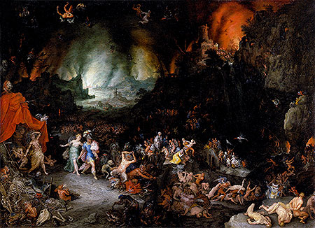 Aeneas and the Sibyl in the Underworld, c.1600 | Jan Bruegel the Elder | Painting Reproduction