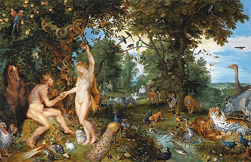 The Garden of Eden with the Fall of Man, c.1615 | Jan Bruegel the Elder | Painting Reproduction
