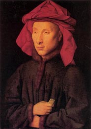 Porträt von Giovanni Arnolfini, c.1438 von Jan van Eyck | Gemälde-Reproduktion