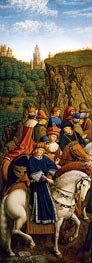 The Just Judges (The Ghent Altarpiece), 1432 von Jan van Eyck | Gemälde-Reproduktion