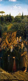 The Hermits (The Ghent Altarpiece), 1432 by Jan van Eyck | Painting Reproduction