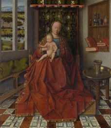 Virgin and Child in an Interior, c.1450 by Jan van Eyck | Painting Reproduction