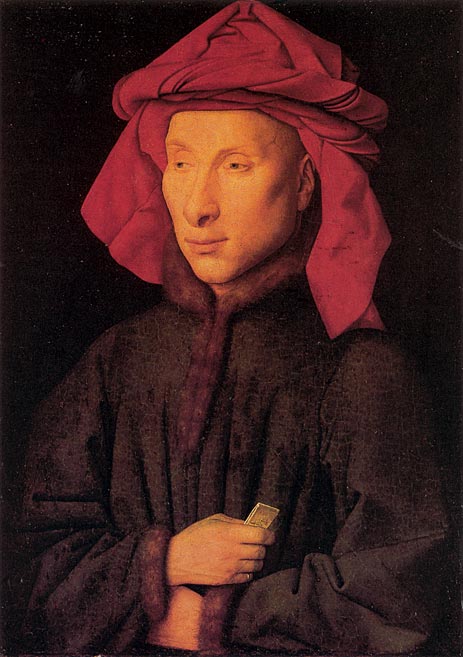 Porträt von Giovanni Arnolfini, c.1438 | Jan van Eyck | Gemälde Reproduktion
