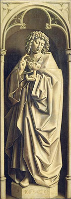 Der Apostel Johannes (Das Genter Altarbild) | Jan van Eyck | Gemälde Reproduktion