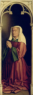 Lysbette Borluut (The Ghent Altarpiece), 1432 | Jan van Eyck | Gemälde Reproduktion