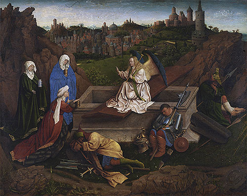 The Three Marys at the Tomb, c.1425/35 | Jan van Eyck | Painting Reproduction
