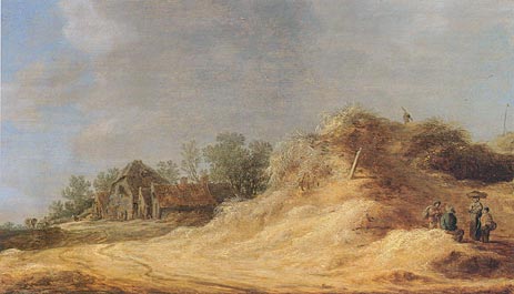 Dunes, 1629 by Jan van Goyen | Painting Reproduction