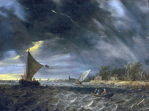 The Thunderstorm, 1641 | Jan van Goyen | Painting Reproduction