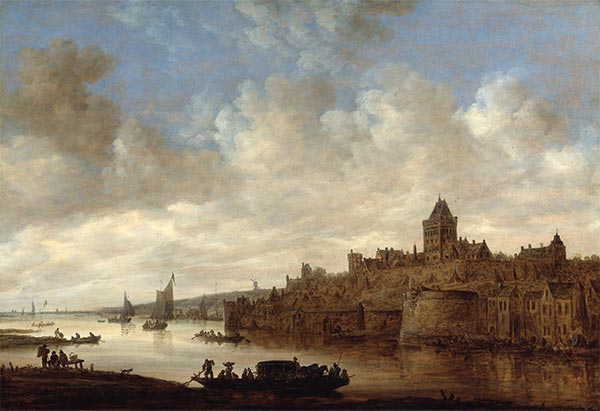 Ansicht von Nijmegen, 1649 | Jan van Goyen | Gemälde Reproduktion