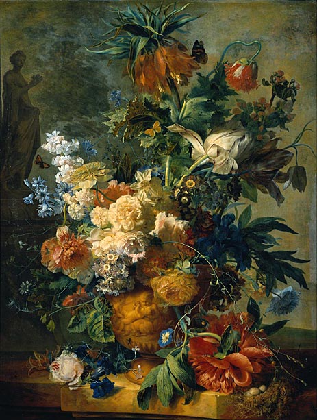 Still Life with Flowers, 1723 | Jan van Huysum | Painting Reproduction