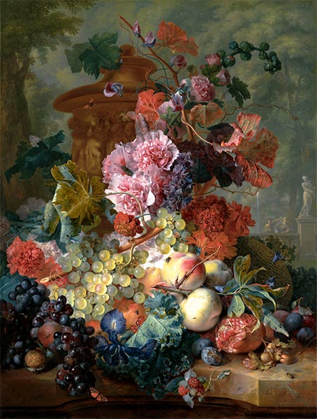 Fruit Piece, 1722 | Jan van Huysum | Painting Reproduction