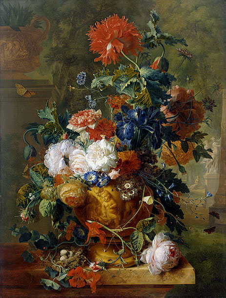 Flowers, 1722 | Jan van Huysum | Painting Reproduction