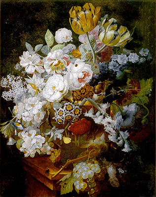 Stillleben mit Blumen | Jan van Huysum | Gemälde Reproduktion