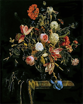 Flower Still Life, 1706 | Jan van Huysum | Painting Reproduction