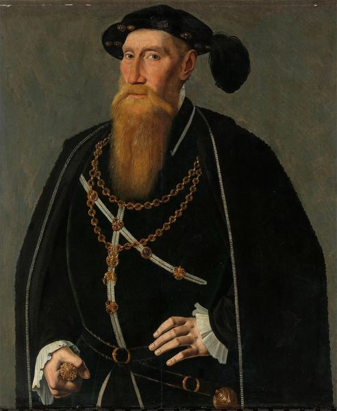 Porträt von Reinoud III. von Brederode, c.1545 | Jan van Scorel | Gemälde Reproduktion
