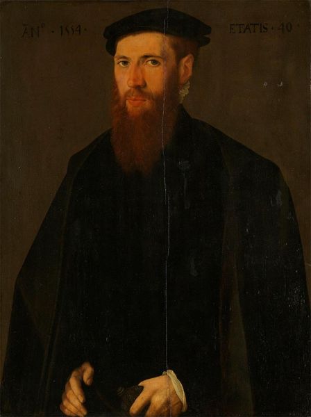 Porträt von Willem van Lokhorst, c.1545 | Jan van Scorel | Gemälde Reproduktion