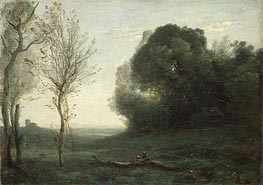 Morgen, c.1850/60 von Corot | Gemälde-Reproduktion