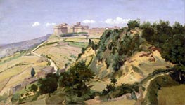 Volterra, 1834 von Corot | Gemälde-Reproduktion