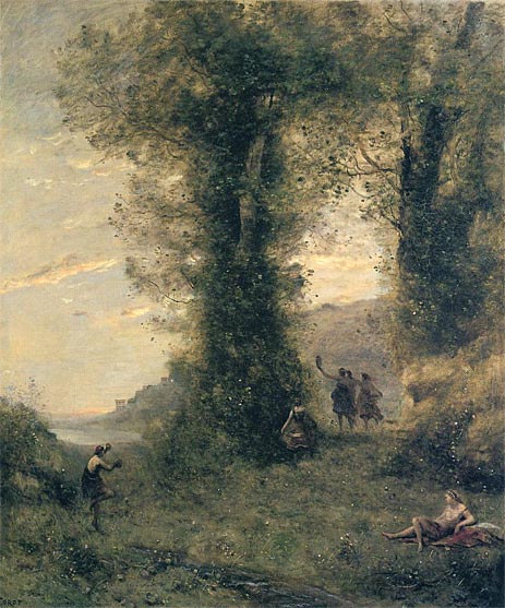 Pastorale, 1873 | Corot | Gemälde Reproduktion
