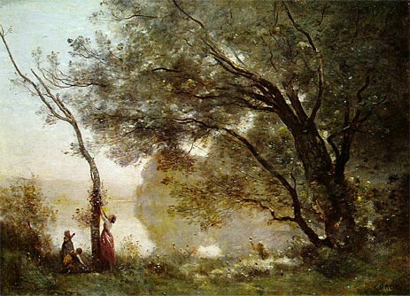 Souvenir of Mortefontaine, 1864 | Corot | Painting Reproduction
