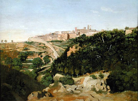 Volterra, 1834 by Corot | Painting Reproduction