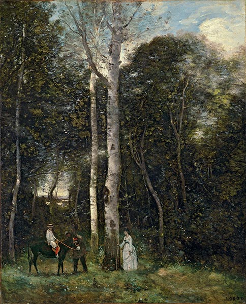 The Parc des Lions at Port-Marly, 1872 | Corot | Painting Reproduction