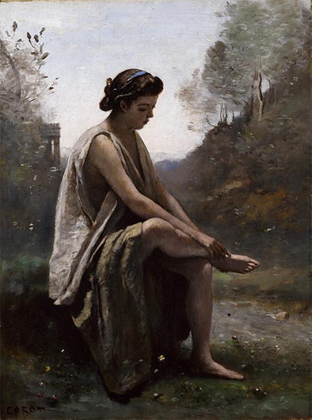 The Wounded Eurydice, c.1868/70 | Corot | Painting Reproduction