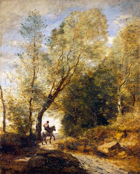 Der Wald von Coubron, 1872 | Corot | Gemälde Reproduktion