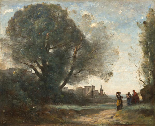Souvenir of Terracina, 1864 | Corot | Painting Reproduction
