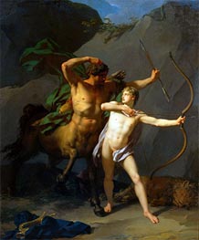 Die Erziehung des Achilles von Chiron der Kentaur, 1782 von Baron Jean Baptiste Regnault | Gemälde-Reproduktion