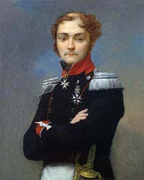 Porträt eines Offiziers aus der Napoleonischen Kriege | Baron Jean Baptiste Regnault | Gemälde Reproduktion