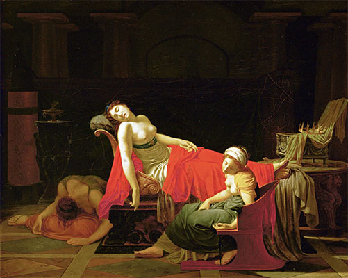 Der Tod der Kleopatra, c.1796/97 | Baron Jean Baptiste Regnault | Gemälde Reproduktion